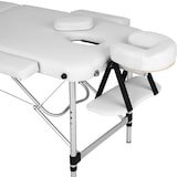 thumbnail of 3 Zonen Massageliege mit 5cm Polsterung und Aluminiumgestellweiß