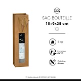 thumbnail of Saco 1 garrafa com janlea kraft castanho pegas de papel por 200 - Gimex