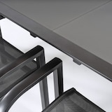 thumbnail of Conjunto para jardín color antracita, Mesa extensible 160/210 y 6 sillones apilables, Aluminio doble reforzado, 6 plazas