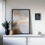 thumbnail of Lámina con marco roble SUNSET ON THE BEACH IV 21x30 cm Product size: 40x50 cm;  PLA 023  impreso en papel de primera calidad de 180gr.