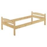 thumbnail of Einzelbett Futonbett 80x200 Massivholzbett Kiefer natur Bettrahmen Singlebett Rollrost 60.32-08