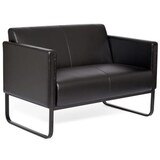 thumbnail of Loungesofa BALI BLACK Gestell schwarz Kunstleder glatt 2-Sitzer schwarz hjh OFFICE