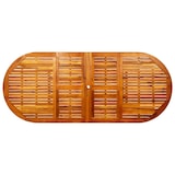 thumbnail of Mesa de comedor jardín madera maciza acacia (160-240)x100x75 cm