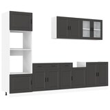 thumbnail of vidaXL 7-tlg. Küchenschrank-Set Porto Schwarz Holzwerkstoff
