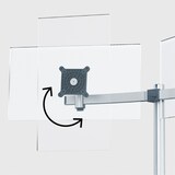 thumbnail of Monitorhalter mit Arm für 1 Monitor+1 Tablet silber Tischdurchführung