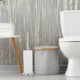 thumbnail of Relaxdays Toilettenpapier Aufbewahrung, 5 Rollen Klopapier, stehend, Metall, Ersatzrollenhalter HxD: 55 x 15 cm, silber