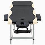 thumbnail of Helloshop26 - Klappbare Massageliege 3-teilig Edelstahl schwarz und beige 02_0001821