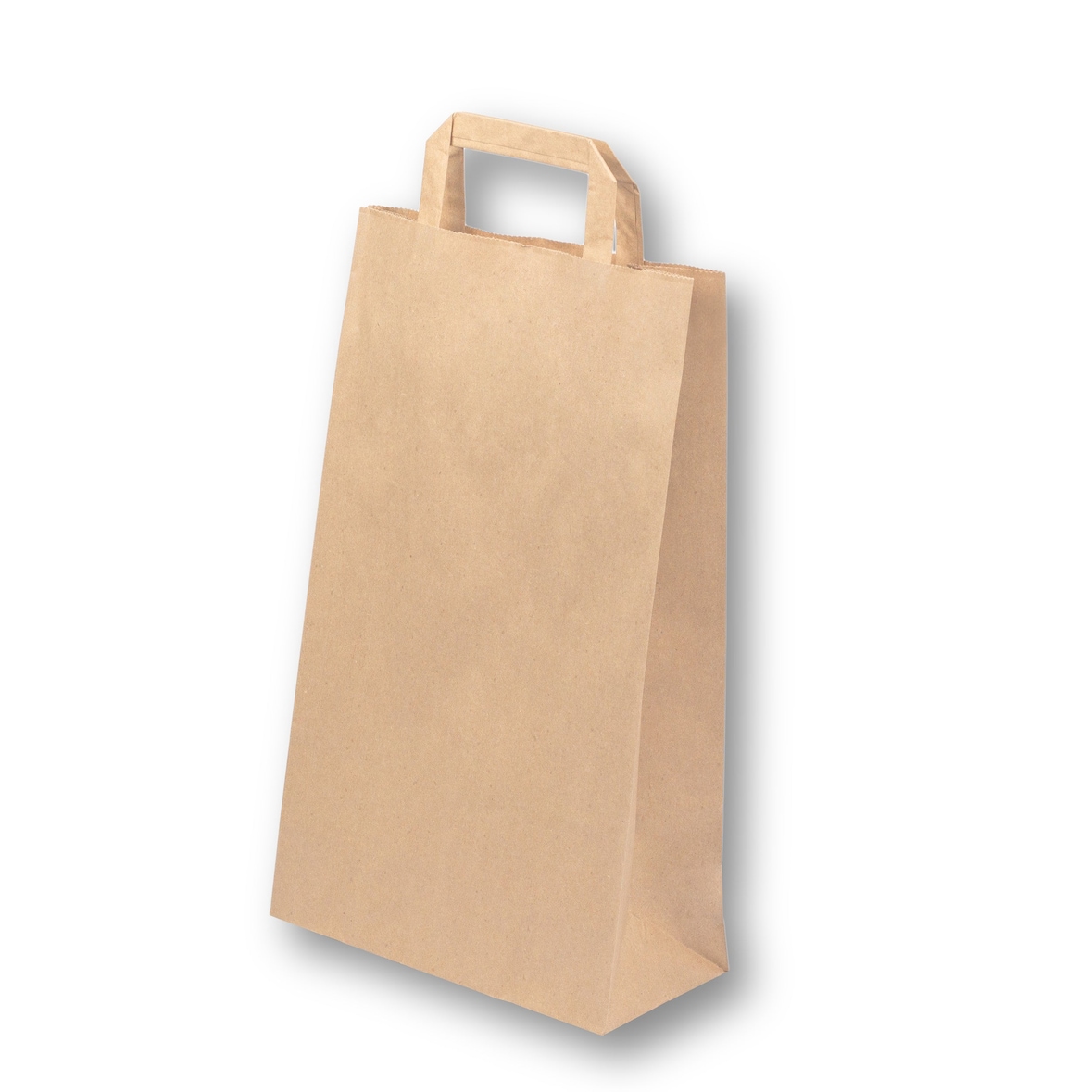 DayBays 100 Stk. Papiertüten 32+12x41 cm Braun mit Flachhenkel