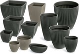 thumbnail of WellHome - Blumentopf aus rotationsgeformtem Kunststoff 27L Ø40x33cm in farbe Mokka - Latia Round
