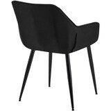 thumbnail of Set van 2 eetkamerstoelen Luena zwart/Stof