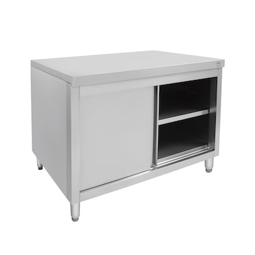 METRO PROFESSIONAL Standschrank GSCB2120, Edelstahl, 120 x 70 x 85 cm