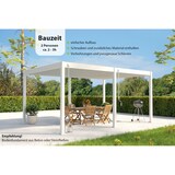 thumbnail of Weide Deluxe | Pergola Voll Aluminium freistehend | 3 x 6 M | Lamellendach weiß