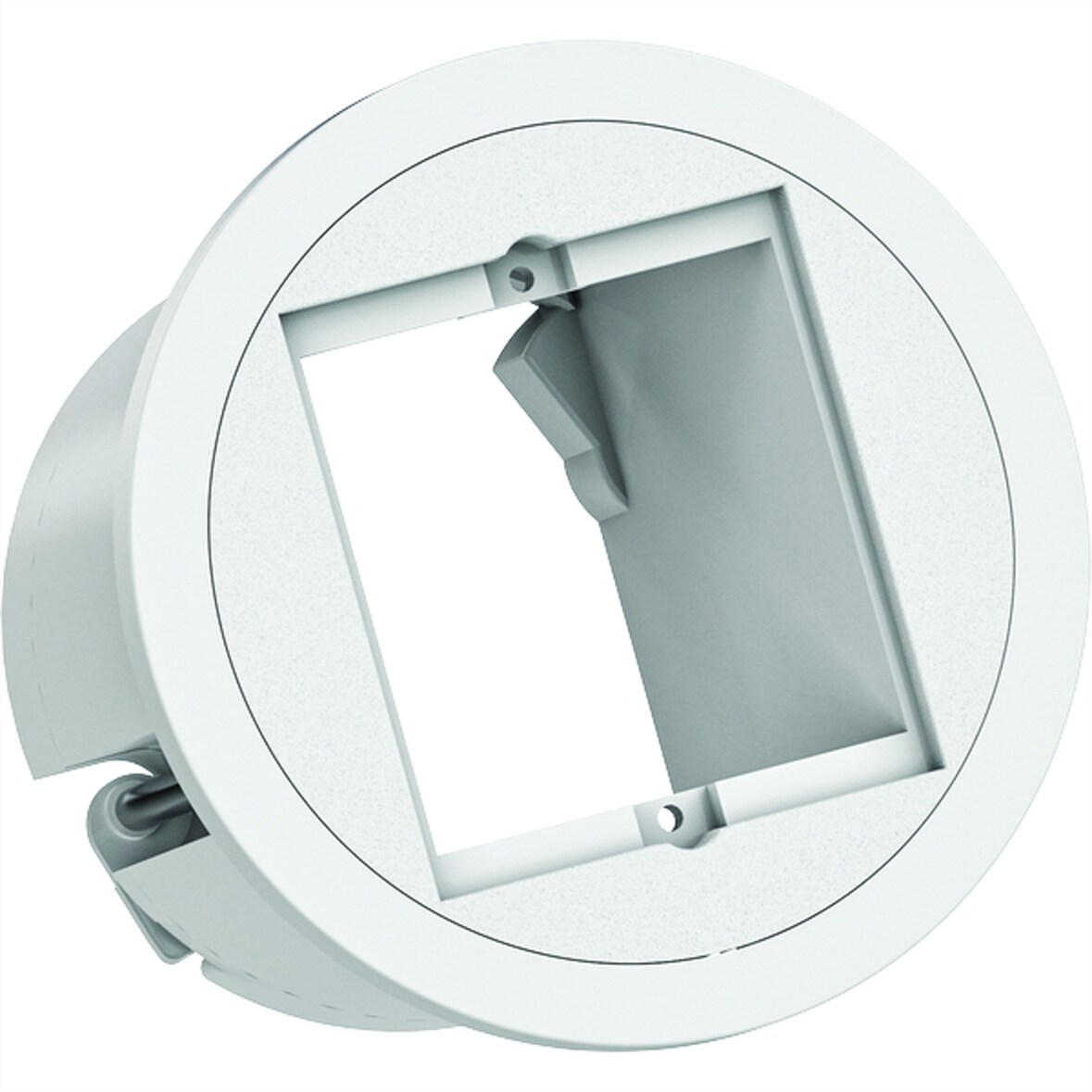 BACHMANN PIX 1xCM RAL9010 Zierring in Edelstahl-Optik