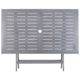 thumbnail of Mesa plegable de jardín madera maciza de acacia 120x70x75 cm