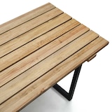 thumbnail of Mesa Listones Exeter Eco-Line Negra 160x78x75cm en madera maciza acabado envejecido de gran espesor Box Furniture