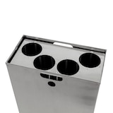 thumbnail of DutchDesign Halve binnenbak met bekerinzet Carro, 110 ltr - aluminium