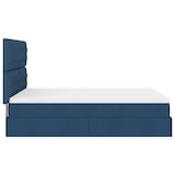 thumbnail of vidaXL Ottoman-Bett mit Matratze & LEDs Blau 140x190 cm Stoff