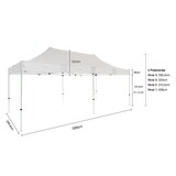 thumbnail of Carpa Cenador Plegable Profesional 3x6m Verde | Estructura Acero Reforzado 32x32x1 mm | Resistente para Exterior y Eventos