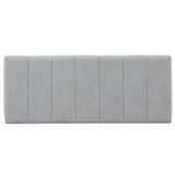 thumbnail of Testiera Creta rivestita in tela 140x60 cm color grigio