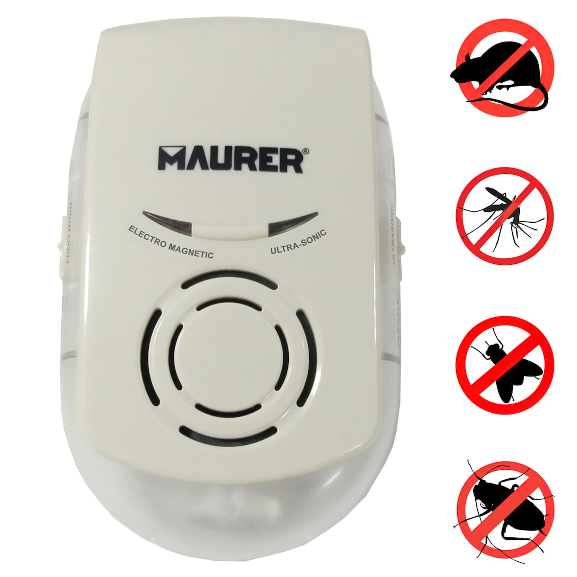 Ultraschall- und elektromagnetischer Mäuse- und Insektenvertreiber.