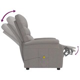 thumbnail of vidaXL Massagesessel Taupe Stoff