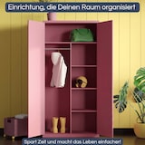 thumbnail of Mehrzweckschrank Metall abschließbar REKL Metallschrank | Schließfachschrank Putzmittelschrank Besenschrank Vorratsschrank, 185x90x45cm Rosa