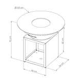 thumbnail of brasero classique corten 103 double cuve