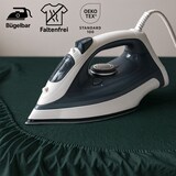 thumbnail of EXKLUSIV HEIMTEXTIL Marke Jersey Spannbettlaken 90 x 200 cm Dunkelgrün 100% Baumwolle Öko - Tex Zertifiziert Bed-Sheet Bettlaken Spannbetttuch Topper