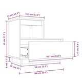 thumbnail of vidaXL Nachtkastje 60x34x51 cm massief grenenhout