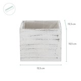 thumbnail of VOSTEEN 6 Stück Pflanzenkübel - Blumenkasten, Pflanzgefäß, Holztrog, Pflanzkasten - wetterfest, robust, dekorativ für Außenbereiche