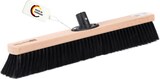 thumbnail of Saalbesen 60cm Breit mit schwarzen Kunsthaar-Borsten und QuickFix-Stielhalter weicher Industriebesen Besen ohne Stiel