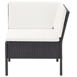 thumbnail of vidaXL 3-tlg. Garten-Lounge-Set mit Auflagen Poly Rattan Schwarz