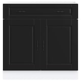 thumbnail of vidaXL Küchenunterschrank Porto Schwarz Holzwerkstoff