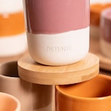 thumbnail of Caja de 6 tazas Hawa 6 cm - Mesa de Porcelana Redonda Multicolor Pasión 8x8 cm