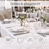 thumbnail of 50er Set Stoffservietten / Tischservietten / Tischwäsche 50 x 50 cm weiß 100% Baumwolle