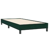 thumbnail of vidaXL Boxspringbett ohne Matratze Dunkelgrün 100x220 cm Samt