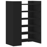 thumbnail of vidaXL Schuhschrank Schwarz 74,5x37,5x100 cm Holzwerkstoff