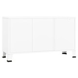 thumbnail of vidaXL Industrial Sideboard Weiß 105x35x62 cm Metall und Glas