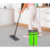 thumbnail of Balai Plat Microfibre Systeme d'Essorage vert  CC9077-GN usage non-intensif Cenocco