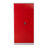 thumbnail of PROREGAL Stahlschrank BEE mit 7 lackierten Fachböden | HxBxT 195x92x42cm | Weiß-Rot | Werkstattschrank Werkzeugschrank Aktenschrank Universalschrank