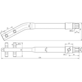 thumbnail of DEHN 595000 RE GK 8.10 SW13 STBRUE Richteisen gekröpft 1 St.