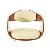 thumbnail of Décoshop26 - Moderne design barkruk met voetensteun crèmekleurige houten en synthetische zitting chromen poten 10_0000064