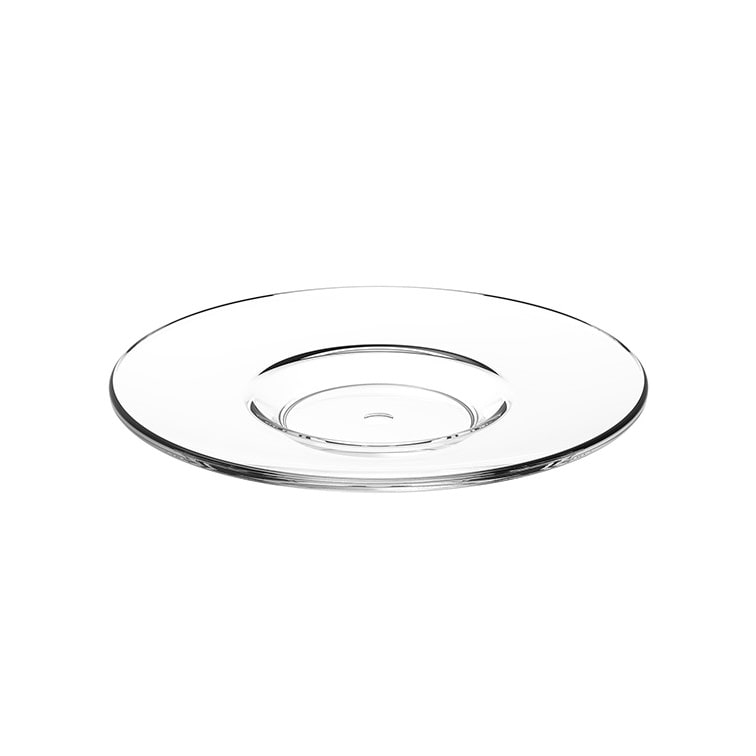 MONOUSO - Wiederverwendbare Plastikteller für Tasse “Espresso” Transparent 80ml (6 Stück)