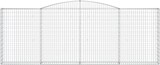 thumbnail of vidaXL Gabionen mit Hochbogen 2 Stk. 400x30x140/160cm Verzinktes Eisen