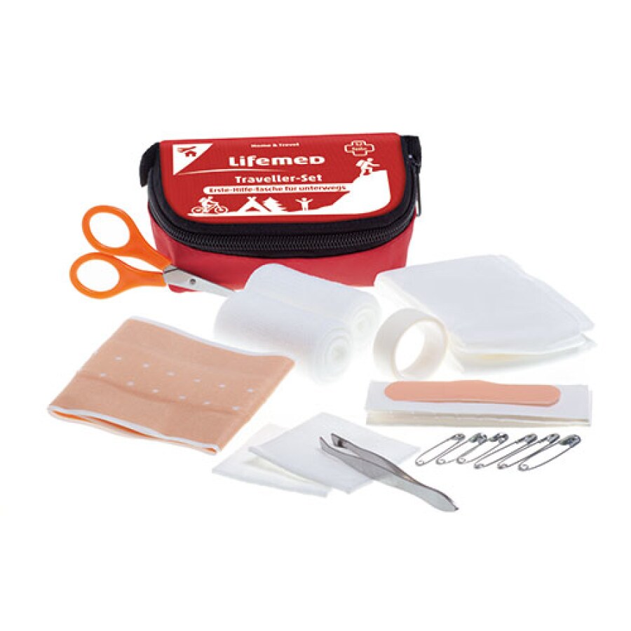 Lifemed Erste-Hilfe-Set 8 cm x 11,3 cm x 6,1 cm "Travel" (24 Sets)