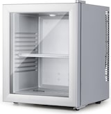 thumbnail of Brooklyn 23 Mini-Kühlschrank Glastür LED Ablage Silber