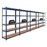 thumbnail of PROREGAL MegaDeal 4x Schwerlastregal Ragnar, HxBxT 180x120x40cm, Fachlast 175kg, Blau, Garagenregal Werkstattregal Lagerregal Steckregal