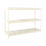 thumbnail of SimonRack Industrieregal, 2000x2100x750 mm, 500 kg am Biegepunkt, 3 Metallböden, Garagenregal, Weiss/Verzinkt- Simonforte