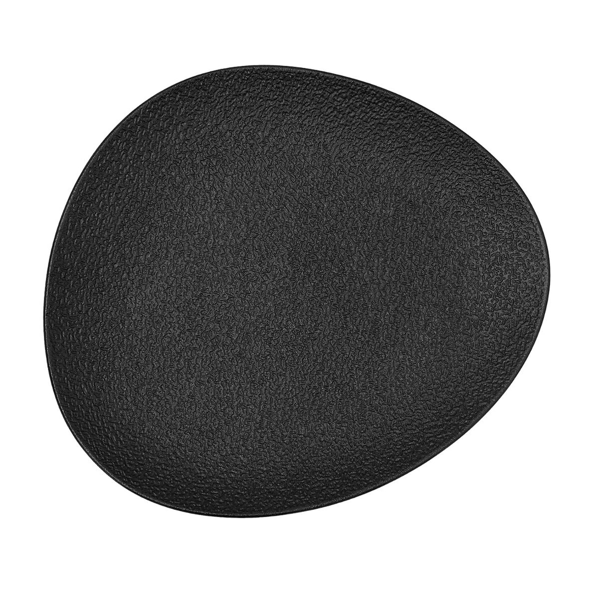 Bidasoa Fosil Prato Irregular Porcelana 28x24,8x2,5 cm Preto