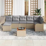 thumbnail of vidaXL Garten-Sofa-Set 8 pcs Beige Poly Rattan